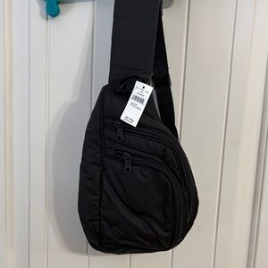 Aerie Offline Black crossbody Belt Bag NWT